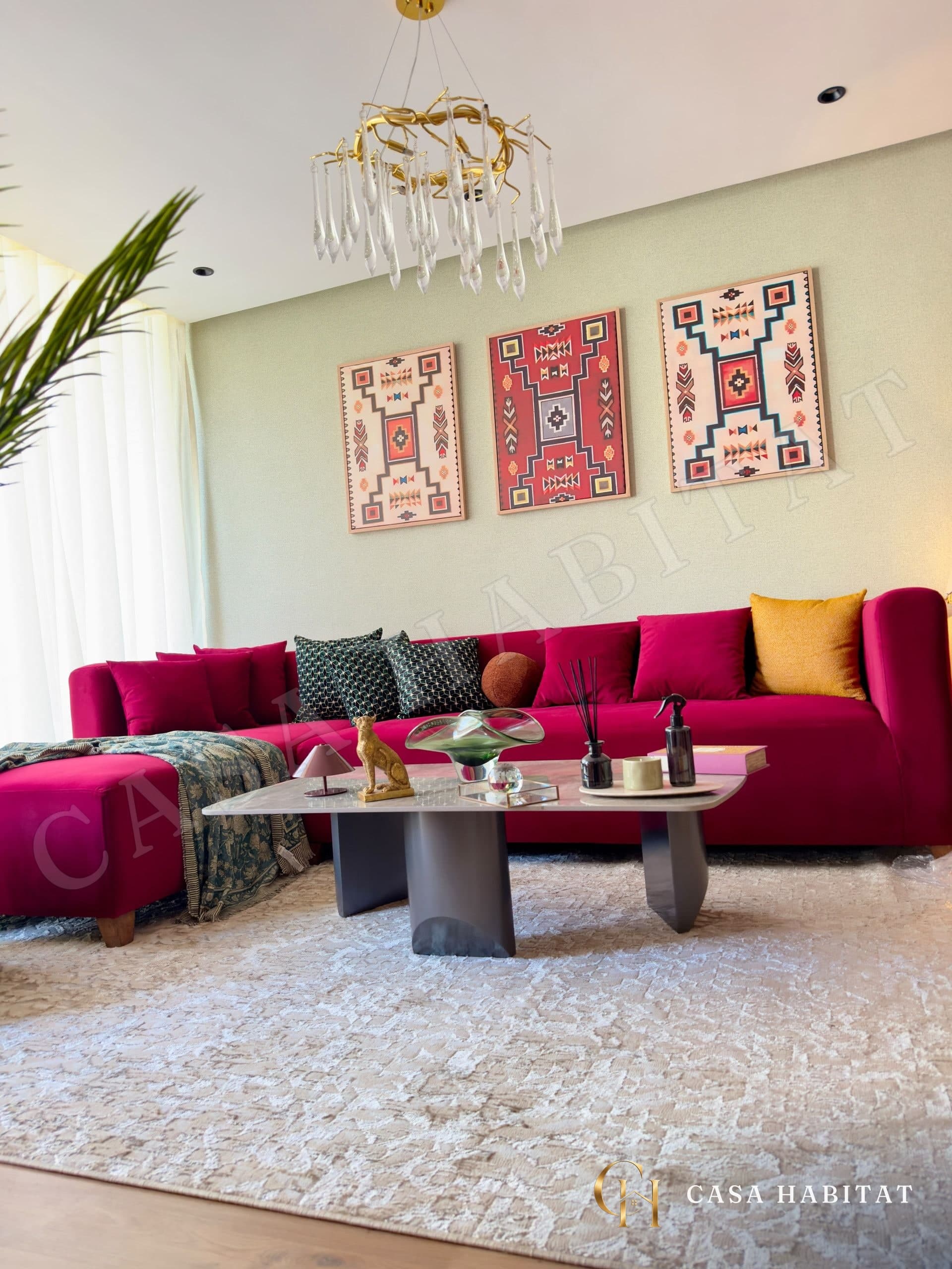 Photo de Studio meublé haut standing avec terrasse et balcon à louer au Triangle d’Or, Casablanca à Triangle d’Or