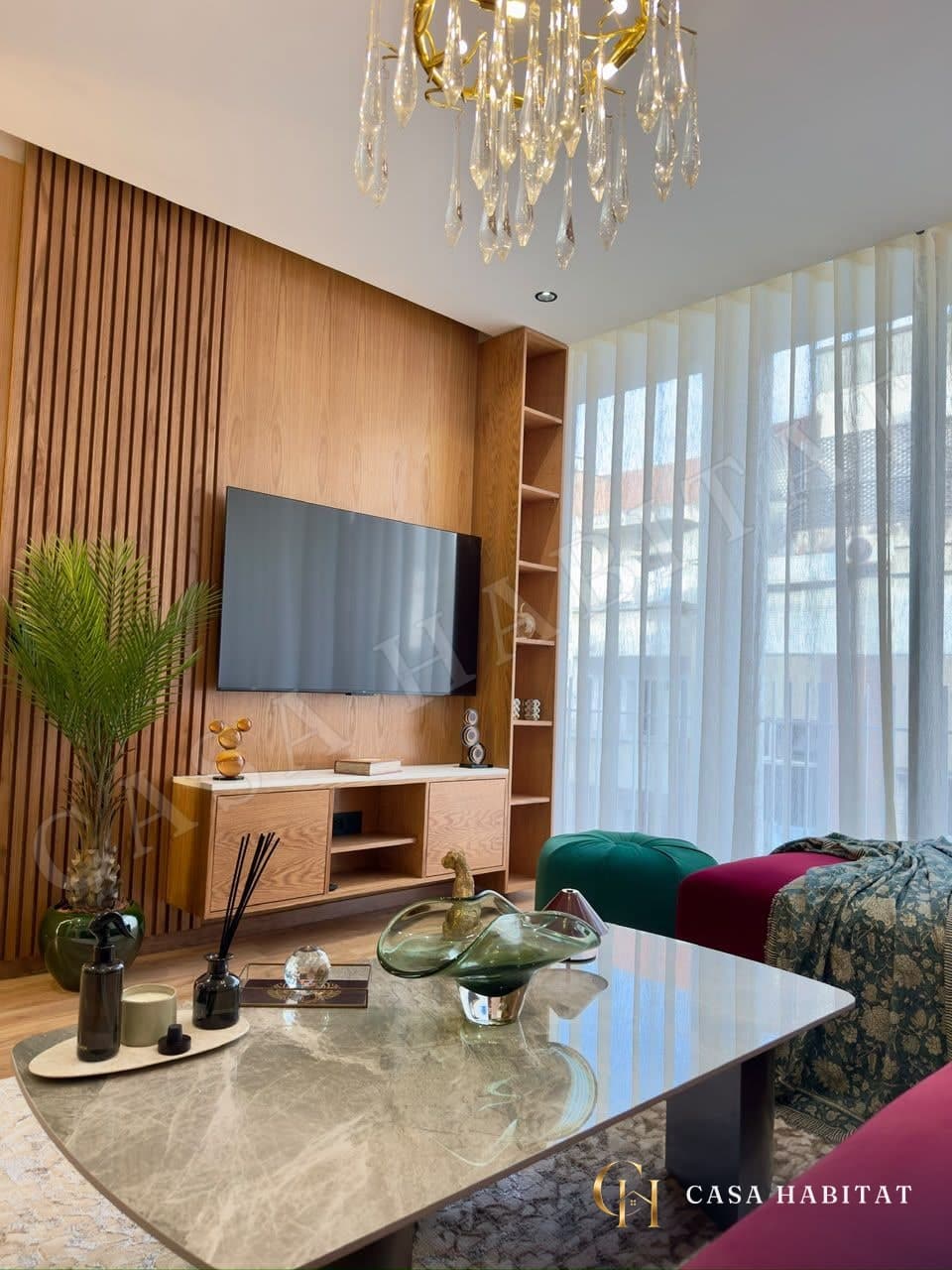 Photo de Studio meublé haut standing avec terrasse et balcon à louer au Triangle d’Or, Casablanca à Triangle d’Or
